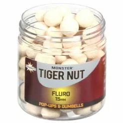 Dynamite Baits Monster Tiger Nut (Fluro White) Pop-Ups And Dumbells 15mm